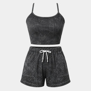 Pink Halter Shorts Set WHD0606455