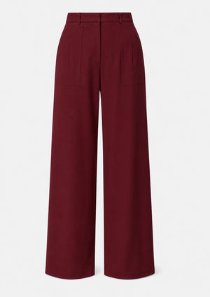 Ivory Wide Leg Pants WHD0606465
