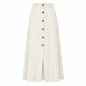 Button Front Maxi Skirt WHD0606480