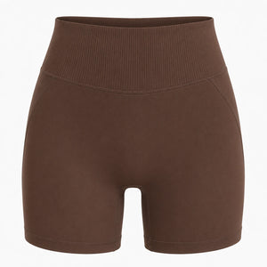 Ribbed Waist Biker Shorts WHD0606505-JYMA057