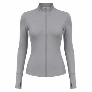 Mock Neck Zip Active Jacket WHD0606519-JYMW037