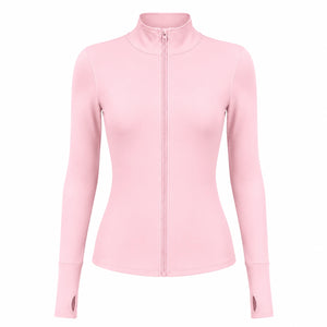 Mock Neck Zip Active Jacket WHD0606519-JYMW037
