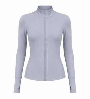 Mock Neck Zip Active Jacket WHD0606519-JYMW037