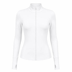 Mock Neck Zip Active Jacket WHD0606519-JYMW037