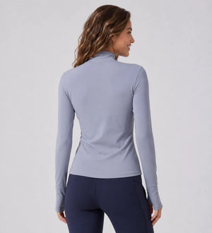 Mock Neck Zip Active Jacket WHD0606519-JYMW037