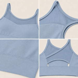 Cutout Back Longline Sports Bra WHD0606529-MTXWX60