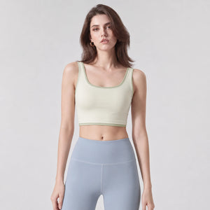 Contrast Trim Sports Bra WHD0606533-JYMN033