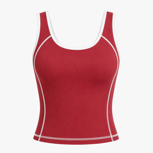 Contrast Trim Tennis Tank WHD0606535-JYMB023