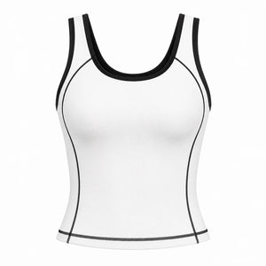 Contrast Trim Tennis Tank WHD0606535-JYMB023