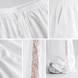 Crinkled Wide Leg Pants WHD0606538