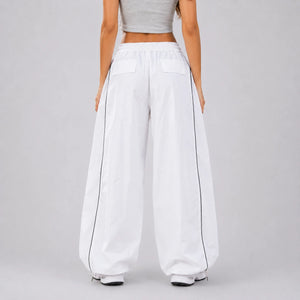 Piped Drawstring Track Pants WHD0606541