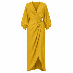 Wrap Tie Maxi Dress WHD0606548