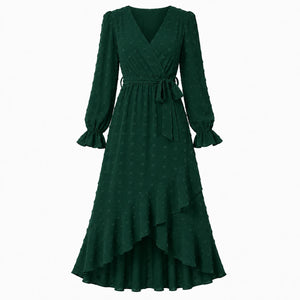 Ruffle Wrap Maxi Dress WHD0606551