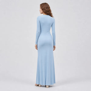 Asymmetric Ring Detail Maxi Dress WHD0606555