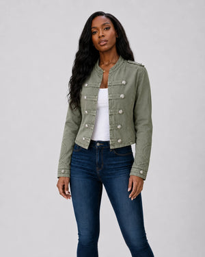 Cropped Military Button Jacket WHD0606578