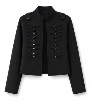 Military Detail Crop Jacket WHD0606581
