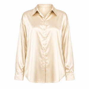 Satin Button-Up Shirt WHD0606592