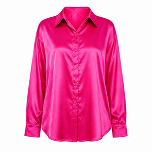 Satin Button-Up Shirt WHD0606592