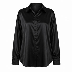 Satin Button-Up Shirt WHD0606592