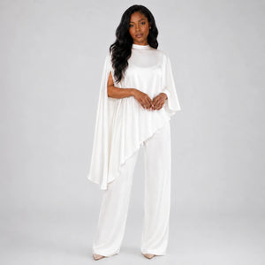 Cape Sleeve Wide Leg Set WHD0606604