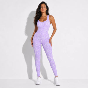 Leopard Cross-Back Active Jumpsuit WHD0606626