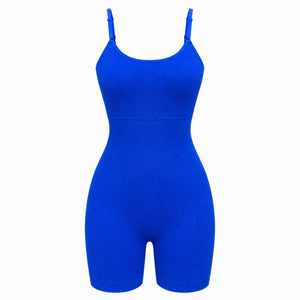 Ribbed Cross-Back Active Romper WHD0606637