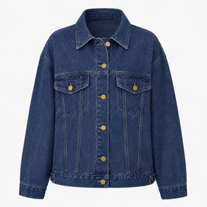 Oversized Longline Denim Jacket WHD0607023