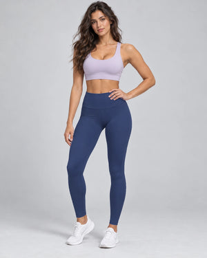 WEARHUB Nylon-Spandex Essential Active Pants — Meteor Grey, front view
