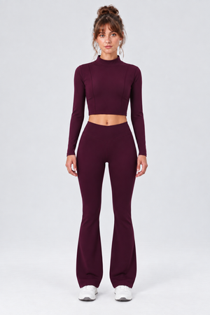 WEARHUB Nylon-Spandex Stretch Active Jacket — Deep Purple, front view