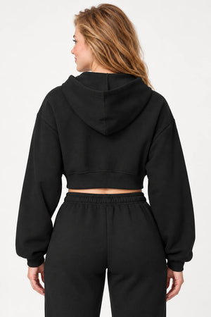 WEARHUB Cotton-Polyester Fleece Active Jacket — WHZ006 — product, back view