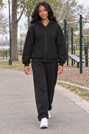 WEARHUB Cotton-Polyester Fleece Active Jacket — WHZ007 — product, scene view