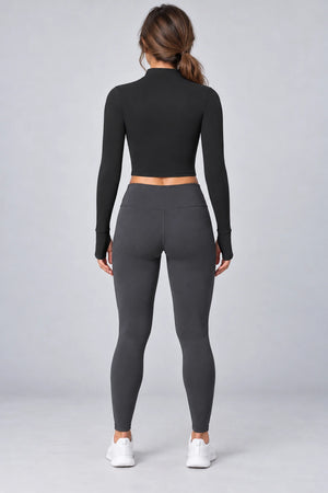 WEARHUB Nylon-Spandex Brushed Active Jacket — WHZ016 — product, back view