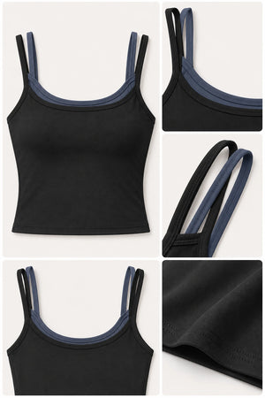 WEARHUB Nylon-Spandex Barely-There Active Tank — WHZ023 — product, details view