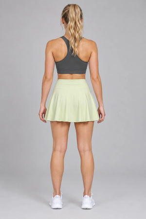 WEARHUB Nylon-Spandex Brushed Active Skirt — WHZ041 — product, back view
