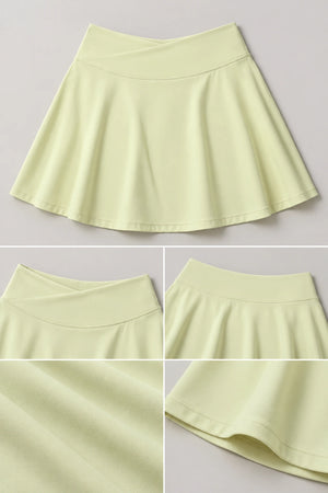 WEARHUB Nylon-Spandex Brushed Active Skirt — WHZ041 — product, details view