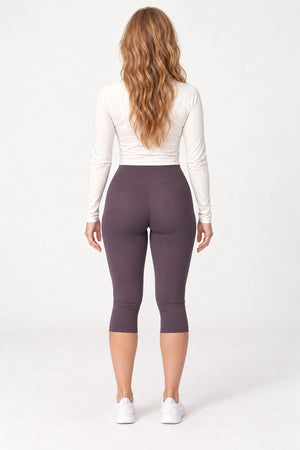 WEARHUB Nylon-Spandex Brushed Mid-Length Active Shorts — WHZ052 — product, back view