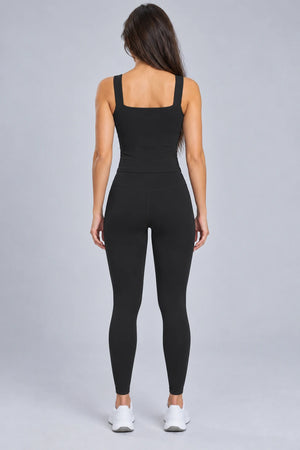 WEARHUB Nylon-Spandex Brushed Active Pants — WHZ059 — product, back view