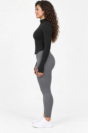 WEARHUB Nylon-Spandex Seamless Active Jacket — WHZ063 — product, side view