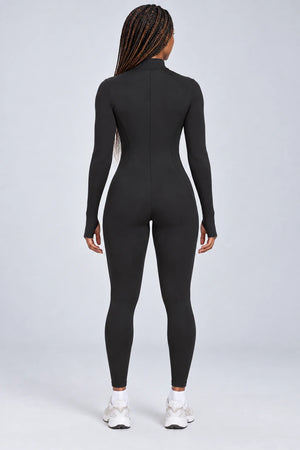 WEARHUB Nylon-Spandex Cloud-Soft Active Jumpsuit — WHZ071 — product, back view