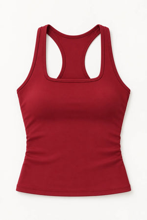 WEARHUB Nylon-Spandex Brushed Active Tank — WHZ073 — product, details view