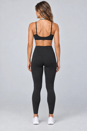 WEARHUB Polyester-Spandex Printed Sports Bra — WHZ087 — product, back view