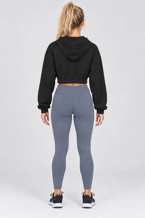 WEARHUB Cotton-Polyester Fleece Active Jacket — WHZ090 — product, back view