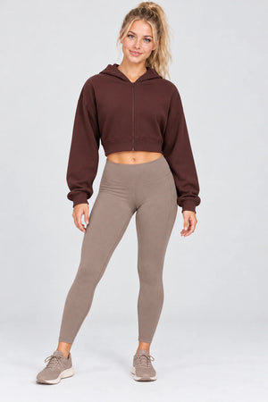 WEARHUB Cotton-Polyester Fleece Active Jacket — WHZ090 — Wine Red, color front view