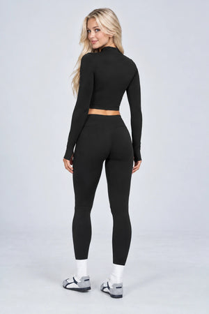 WEARHUB Nylon-Spandex Seamless Active Jacket — WHZ099 — product, back view