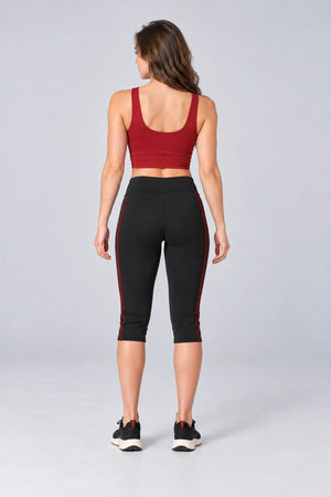 WEARHUB Nylon-Spandex Brushed Mid-Length Active Shorts — WHZ101 — product, back view