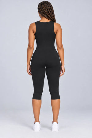 WEARHUB Nylon-Spandex Barely-There Active Jumpsuit — WHZ110 — product, back view