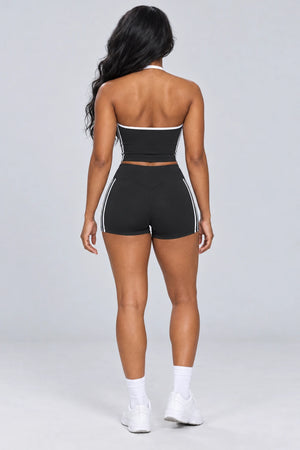 WEARHUB Nylon-Spandex Barely-There Active Shorts — WHZ118 — product, back view
