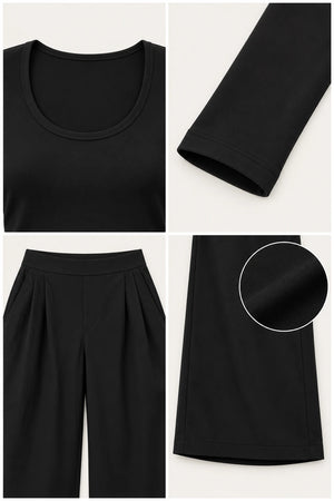 WEARHUB Nylon-Spandex Brushed Long-Sleeve Active Top — WHZ122 — product, details view