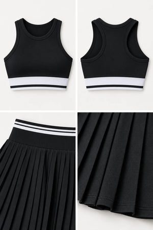WEARHUB Nylon-Spandex Seamless Active Skirt — WHZ127 — product, details view