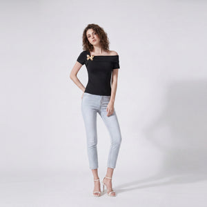 Butterfly Detail Off-Shoulder Top WHD0605004-250365